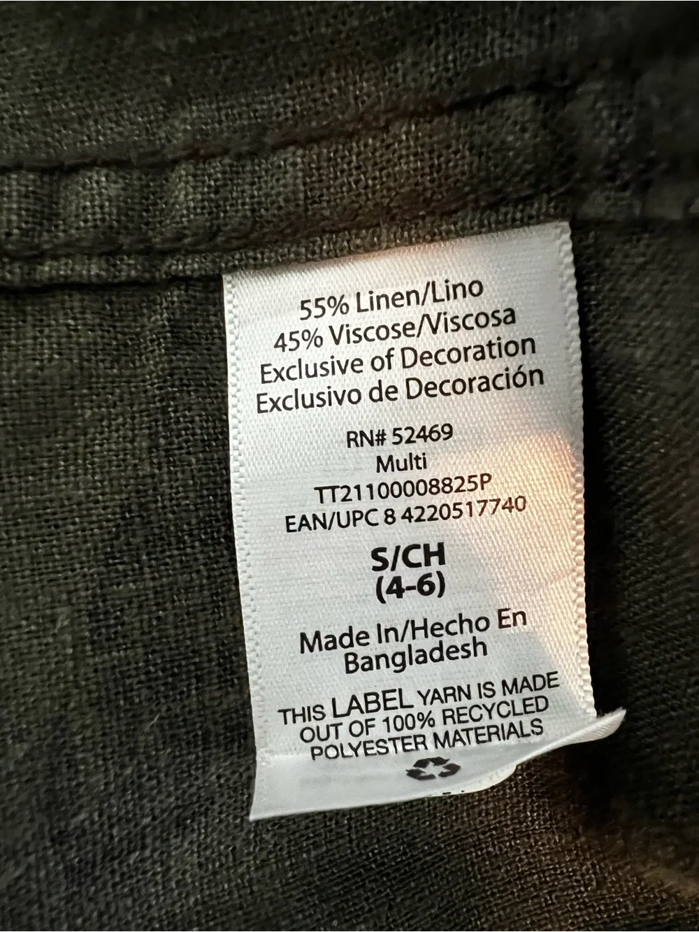NWOT Time and Tru Olive Green Camo Utility Jacket - Picture 10 of 10